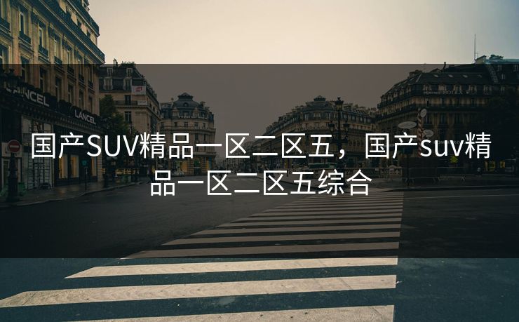 国产SUV精品一区二区五，国产suv精品一区二区五综合